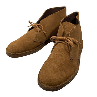 クラークス ショートブーツ スエード クレープソール メンズ ブラウン サイズ7 Clarks 約25.5cm【AFC28】