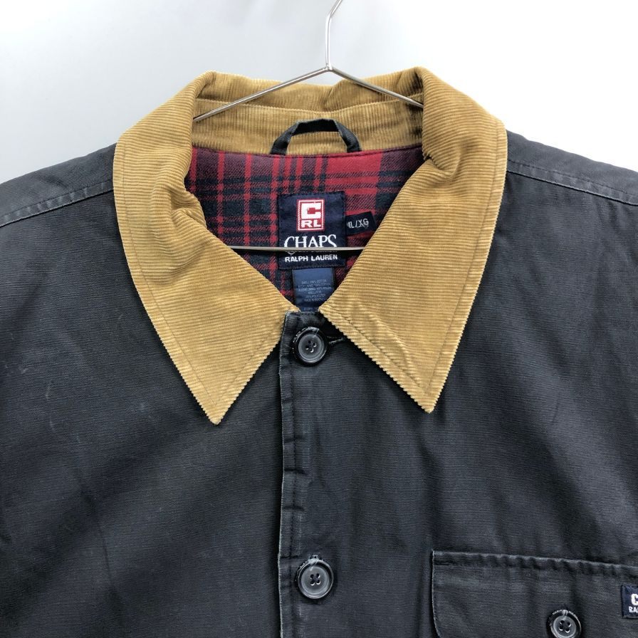 中古■チャップス ラルフローレン ハンティングジャケット 90年代 オールド ネイビー メンズ サイズXL CHAPS Ralph Lauren 【AFA5】