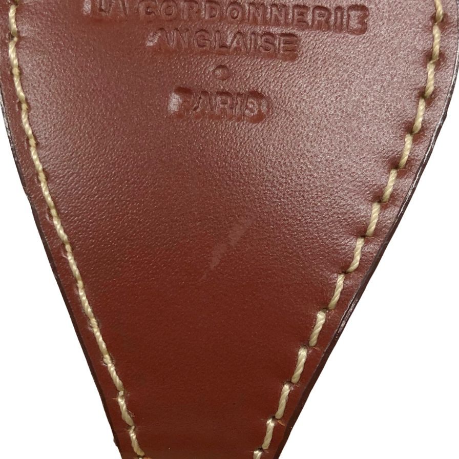 ラ コルドヌリ アングレーズ シューツリー 木製 レザーフラップ付 メンズ サイズ38 LA CORDONNERIE ANGLAISE 約26.5cm【AFC35】