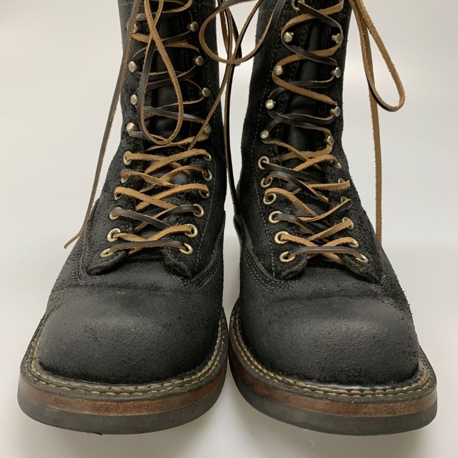 ホワイツブーツ ワークブーツ スモークジャンパー スエード 375 ブラック メンズ サイズ8E White's Boots SMORK JUMPER 約26.0cm【AFD4】