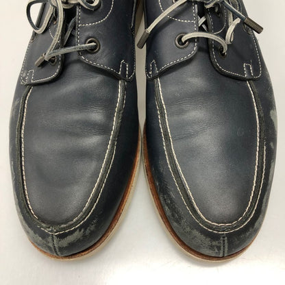 ジョンロブ ISLE デッキシューズ  2099ラスト レザー ネイビー メンズ サイズ8E JOHN LOBB 約27.0cm【AFC41-2】