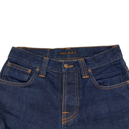 美品◆ヌーディー ジーンズ デニムパンツ NJ3585 メンズ W28 L32 ブルー系 Nudie Jeans 【AFB41】