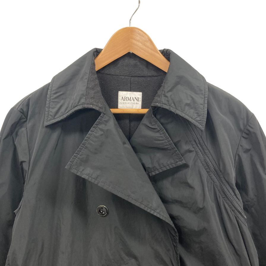 ARMANI COLLEZIONI アルマーニ　コレッツォーニ　トレンチコート 中古◇アルマーニコレツォーニ トレンチコート ブラック メンズ