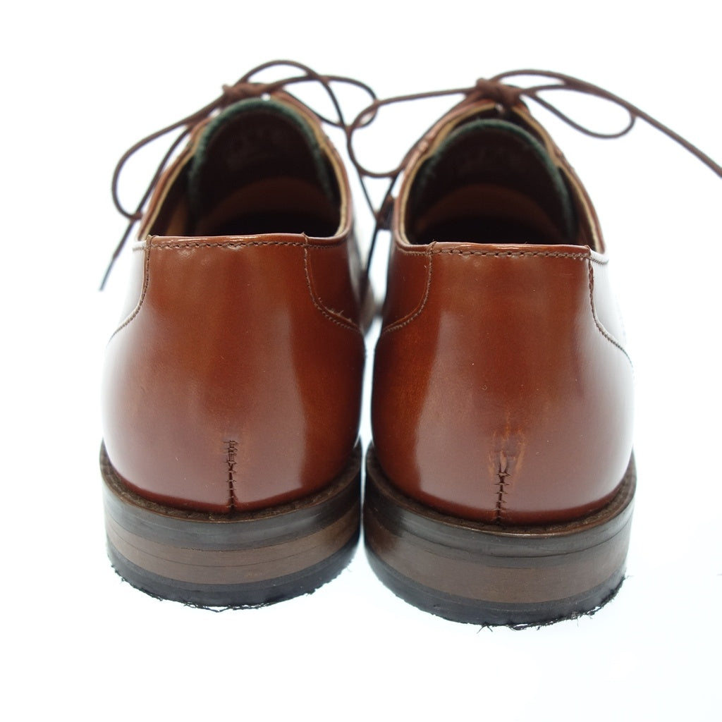 Used ◆Clarks leather shoes outer feather plain toe men's brown size 25.5 Clarks [AFC31] 