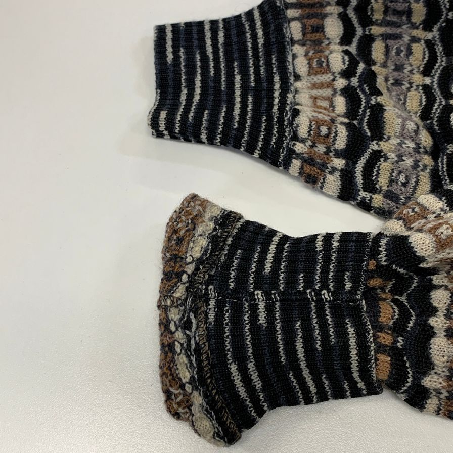 美品◆ミッソーニ カーディガン オールド ウオモ ブラック メンズ サイズ50 MISSONI UOMO 【AFB4】