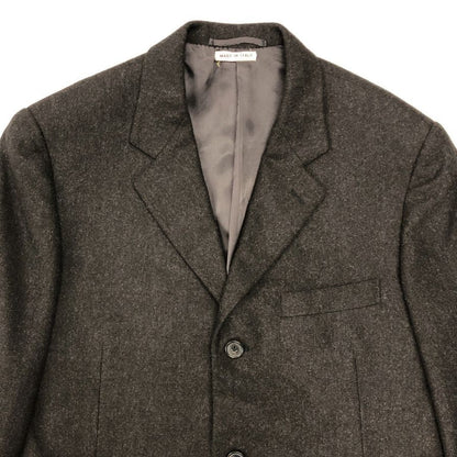 中古◆エルメス テーラード 3B ジャケット 国内正規 カシミア100% メンズ サイズ48 ブラウン HERMES 【AFB38】