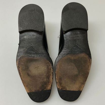 サルバトーレ フェラガモ シングルストラップ Uチップ ブラック サイズ6.5EE メンズ Salvatore Ferragamo 約24.5cm【AFC34】