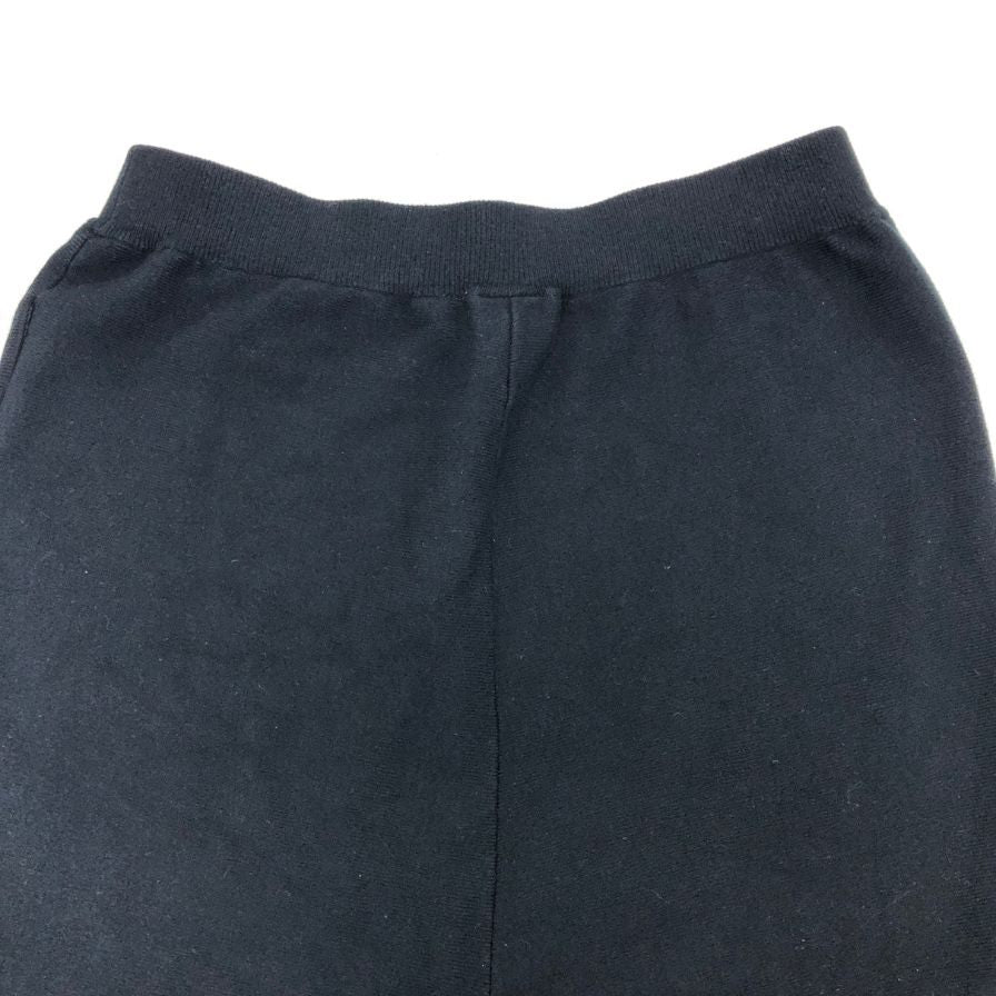 ソブ ダブルスタンダードクロージング ワイドパンツ ニット  レディース サイズ38 ブラック DOUBLE STANDARD CLOTHING 【AFB34】