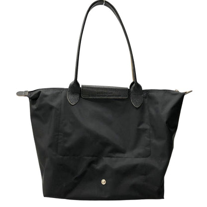 ロンシャン トートバッグ 折り畳み式 ナイロン×レザー ブラック レディース LONGCHAMP【AFE6】