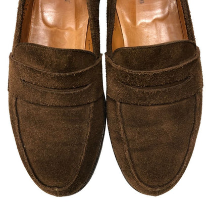 ジョンロブ キャンパス 315 スウェード メンズサイズ 7E ブラウン JOHN LOBB ローファー 約25.5cm【LA】【中古】