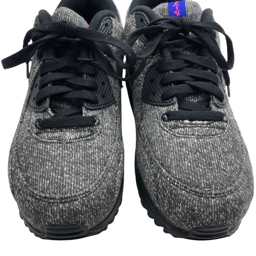 ナイキ ループウィラー スニーカー エアマックス 90 ニット ローカット 19年製 CQ7854-001 グレー メンズ サイズ25.5cm  NIKE × LOOPWHEELER 約25.5cm【AFD9】