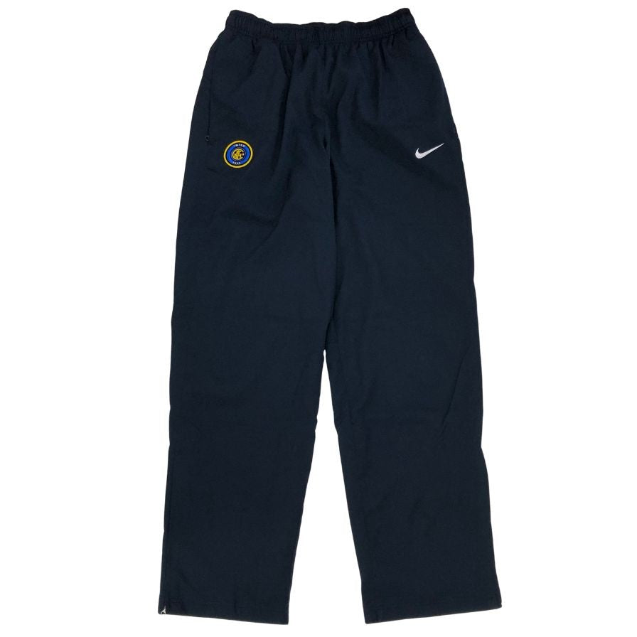 ナイキ ナイロン パンツ インテル ロゴワッペン 裾ジップ メンズ サイズM ネイビー NIKE 【AFB29】