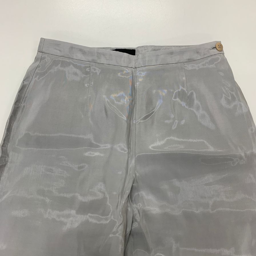 ジョルジオアルマーニ パンツ サイドジップ グレー レディース  サイズ38 GIORGIO ARMANI 【AFB35】