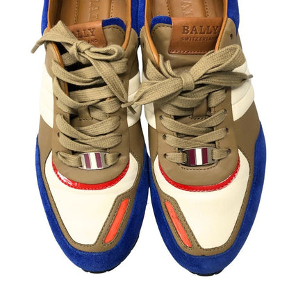 バリー レザー切替 スニーカー サイズ 37ハーフ レディース 総柄 BALLY 約23.5cm【AFC8】