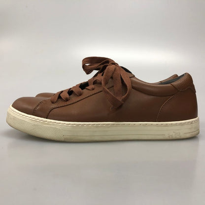 コーチ レザースニーカー ブラウン サイズ26cm メンズ COACH 約26.0cm【AFC32】