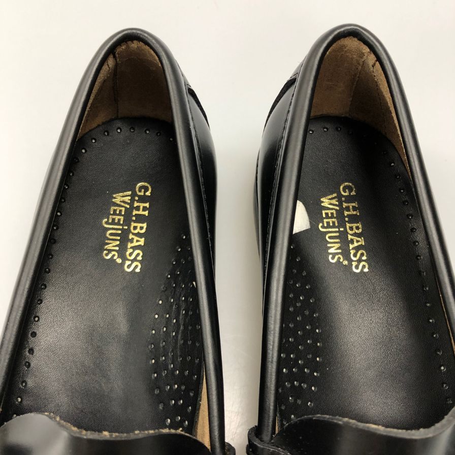 ジーエイチバス リンカーンモックビットローファー サイズ7 メンズ ブラック G.H.Bass&Co. WEEJUNS LINCOLN MOC BIT LOAFER ローファー 約25.5cm【LA】【中古】