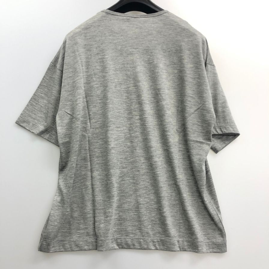 極美品◆キャッシュ＆バルバ カシミヤジャージー キャッシュ Tシャツ カシミヤ100％  グレー レディース サイズ2 cash&barba 【AFB12】