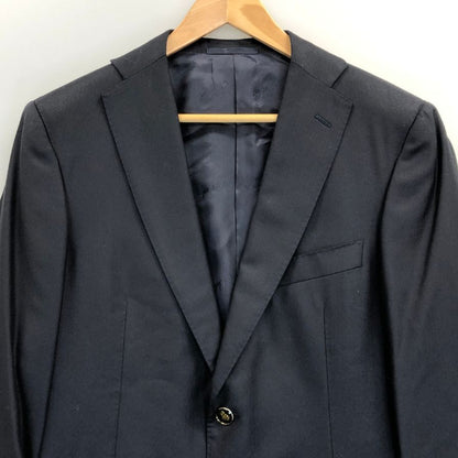 新品同様◆ベルベスト ウール シルク ジャケット 2釦 メンズ ダークネイビー メンズ サイズ48 Belvest 【AFA11】