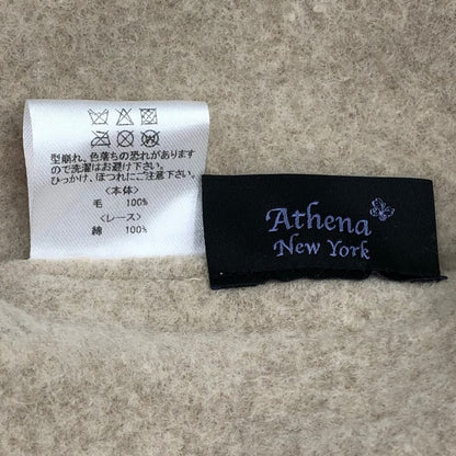 アシーナニューヨーク レディース ベレー帽 刺繍 ラインストーン アマンダ ベージュ Athena New York