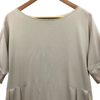 美品◆ファビアナフィリッピ 半袖ワンピース アイボリー レディース サイズ44 Fabiana Filippi 【AFB46】