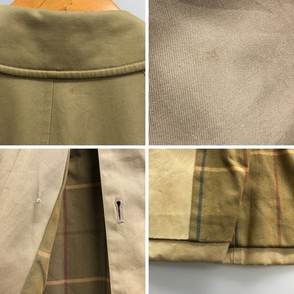 中古■バーバリー バルカラーコート 旧タグ イングランド製 ベージュ メンズ サイズ表記なし Burberry 【AFA1】