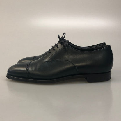 クロケット&ジョーンズ ストレートチップ レースアップシューズ X28360 メンズ ネイビー サイズ6E Crockett & Jones ビジネスシューズ 約25.5cm【LA】【中古】