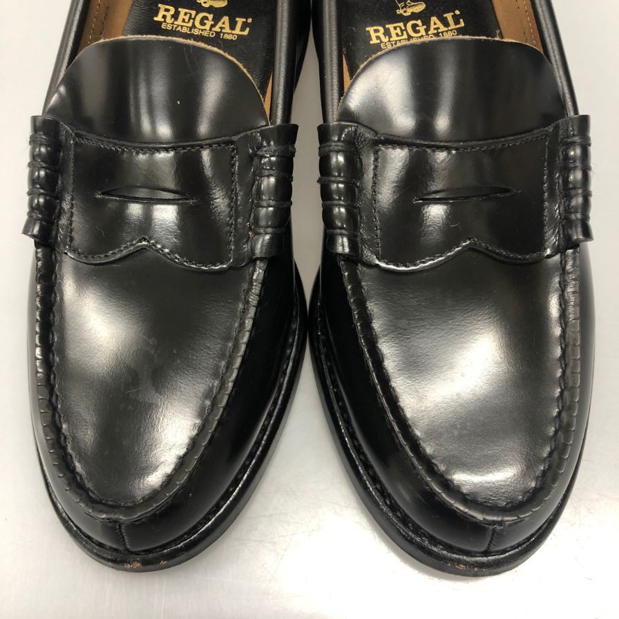 リーガル ローファー 2177 コインローファー サイズ23cm ブラック メンズ REGAL 約23.0cm【AFC33】