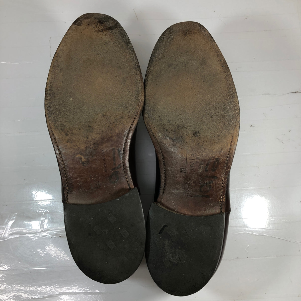 ボストニアン レザーシューズ ストレートチップ パンチドキャップトゥ メンズ サイズ9.5 Bostonian 約27.5cm【AFC7】