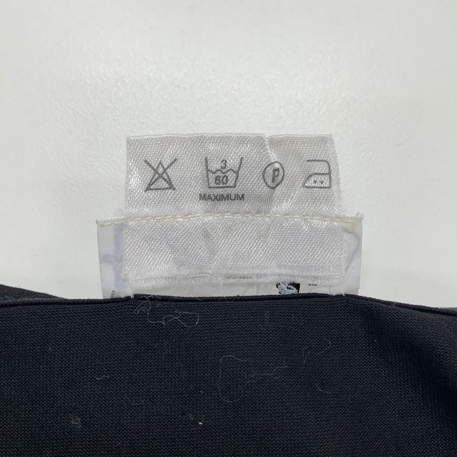 極美品◆エルメス 半袖Tシャツ ブラック ロゴ刺繍 レディース サイズL HERMES 【AFB9】