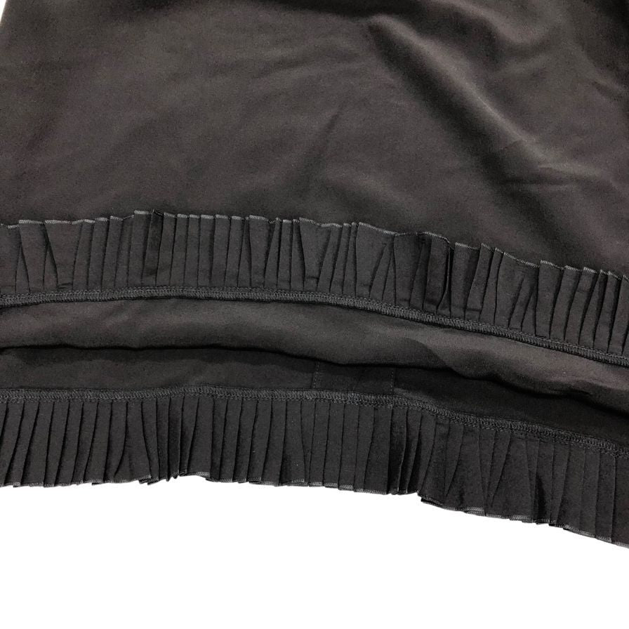 美品◆ヴィア デッレ ペルレ ノースリーブシャツ レディース ブラック スパンコール サイズ42 VIADELLEPERLE VDP COLLECTION 【AFB46】