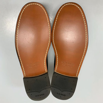ジーエイチバス ローファー ウィージャンズ ラーソン シボレザー サイズ10.5 メンズ ブラック G.H.Bass&Co. WEEJUNS LARSON ローファー 約29.0cm【LA】【中古】
