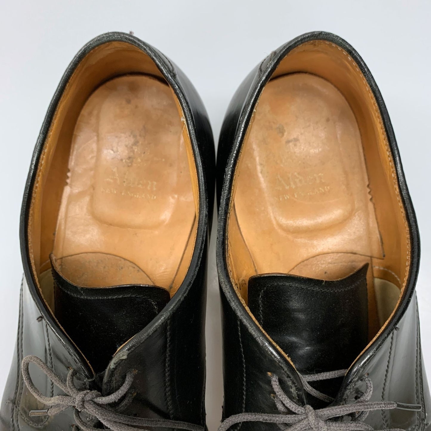 オールデン レザーシューズ 54331 Vチップ コードバン ブラック サイズUS9D Alden ビジネスシューズ 約27.0cm【LA】【中古】