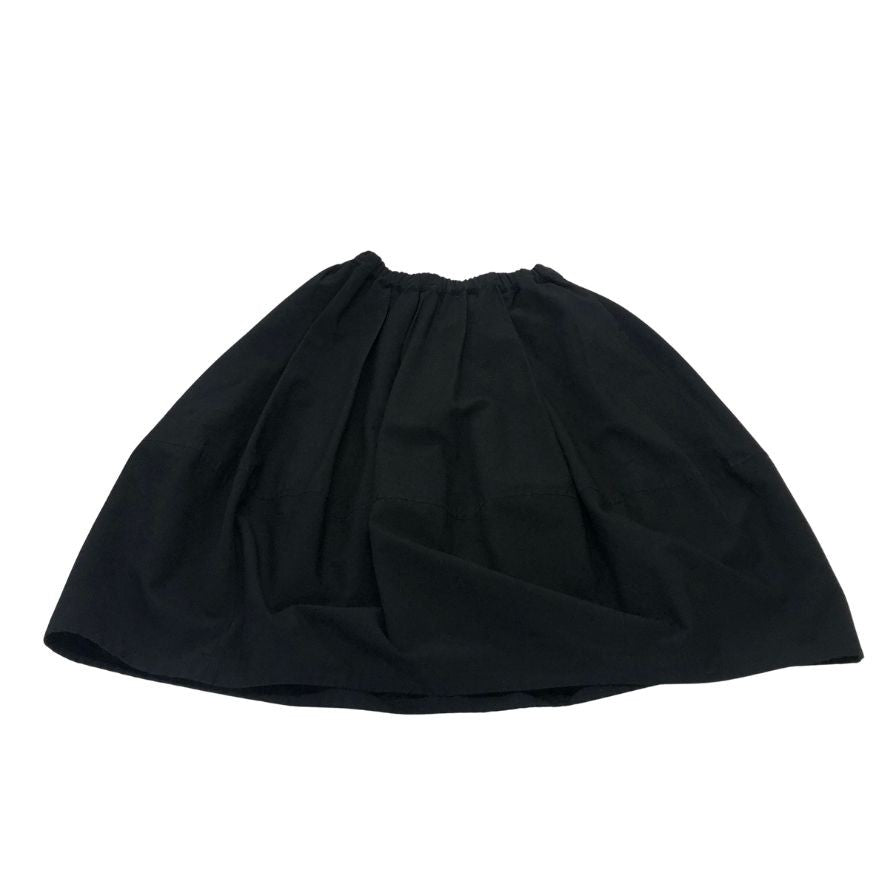 コムデギャルソン レディース フレアスカート ウエストゴム GP-S019 AD2018 日本製 サイズS ブラック COMME des GARCONS【AFB31】