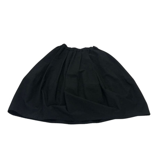 コムデギャルソン レディース フレアスカート ウエストゴム GP-S019 AD2018 日本製 サイズS ブラック COMME des GARCONS【AFB31】