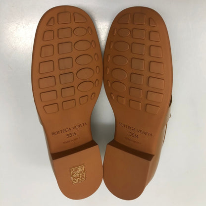ボッテガヴェネタ ローファー ムッシュ モカシン ブラウン系 レディース サイズ35.5 Bottega Veneta 約22.0cm【AFD12】