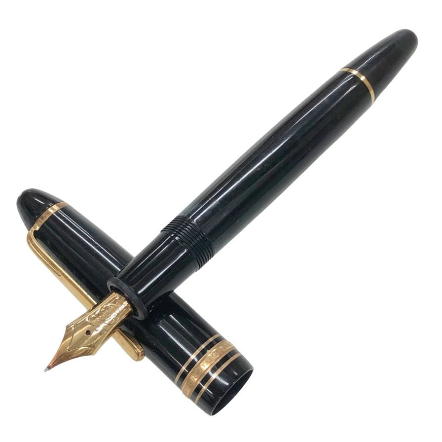 モンブラン 万年筆 マイスターシュテュック 4810 No.146 ペン先14C 585 ブラック×ゴールド MONTBLANC【AFI7】