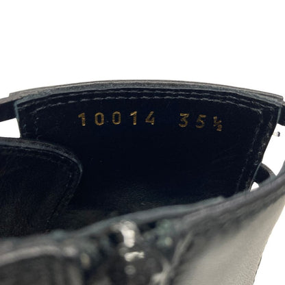 ジャンヴィトロッシ ショートブーツ カットアウト ブラック レザー レディース サイズ35.5 Gianvito Rossi 約22.5cm【AFD9】