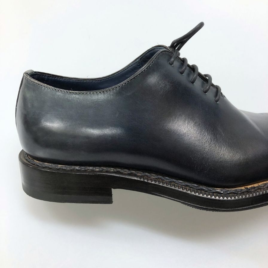 ステファノブランキーニ  レザーシューズ B4263 ホールカット ネイビー サイズUK7.5 メンズ Stefano Branchini 約26.0cm【AFC34】