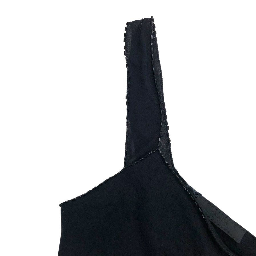 極美品◆プラダ  キャミソール レディース サイズ 42 ブラック PRADA 【AFB9】