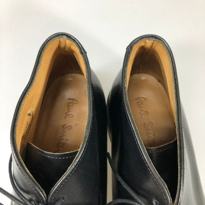 ポールスミス レザーシューズ Uチップ レースアップブーツ イングランド製 メンズ サイズ UK6.5 ブラック PaulSmith 約25.5cm【AFC53】