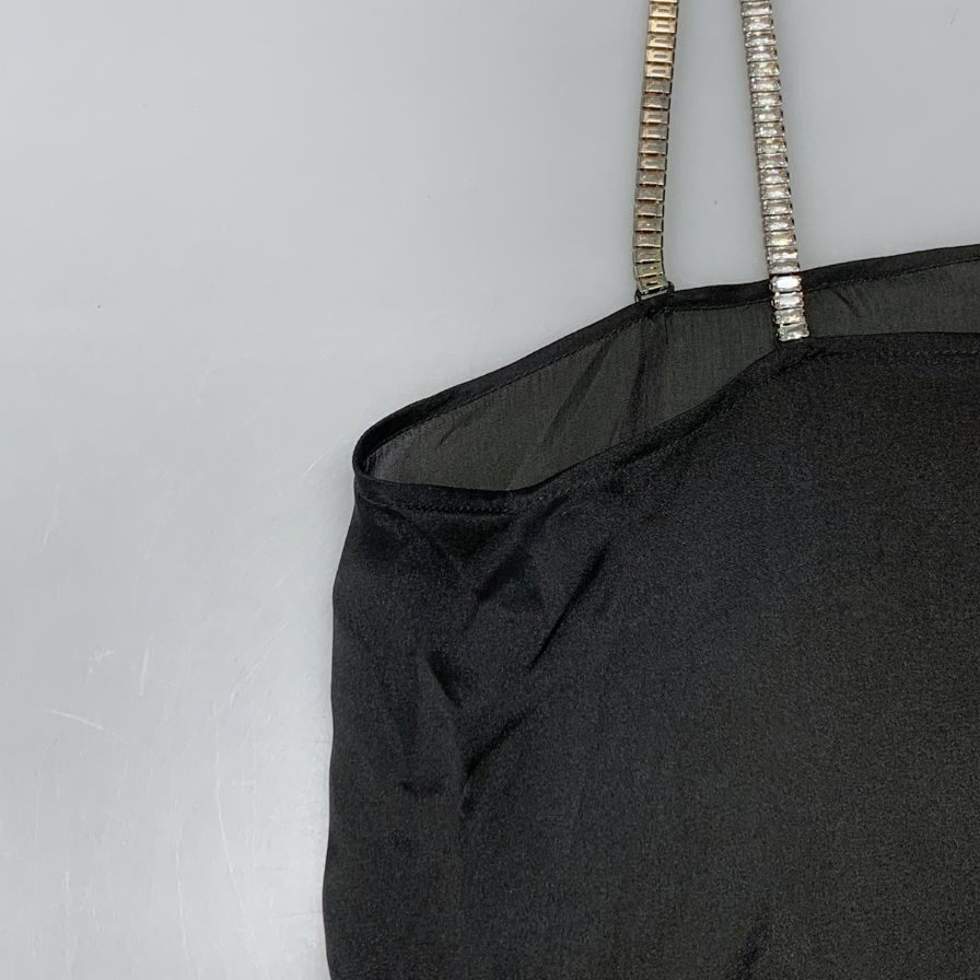 中古◆アレクサンドル ボーティエ ラインストーン付きキャミソール ブラック サイズ36 レディース ALEXANDRE VAUTHIER 【AFB33】