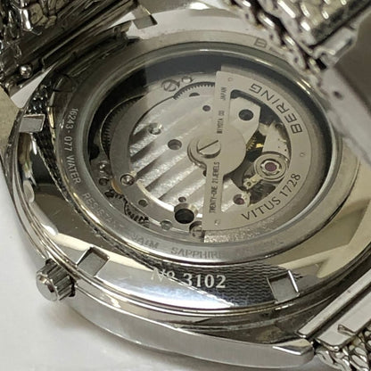 ベーリング 腕時計 自動巻き 裏スケルトン 16243-077 メンズ シルバー BERING【AFI23】