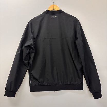 美品◆ヘルノ ラミナー MA-1 ナイロン ボンバージャケット ゴアテックス メンズ ブラック サイズ50 Herno 【AFB34】