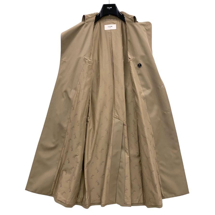 新品同様◆セリーヌ バイ エディスリマン トレンチコート 2M648984C ベージュ サイズ38 レディース CELINE 【AFF19】