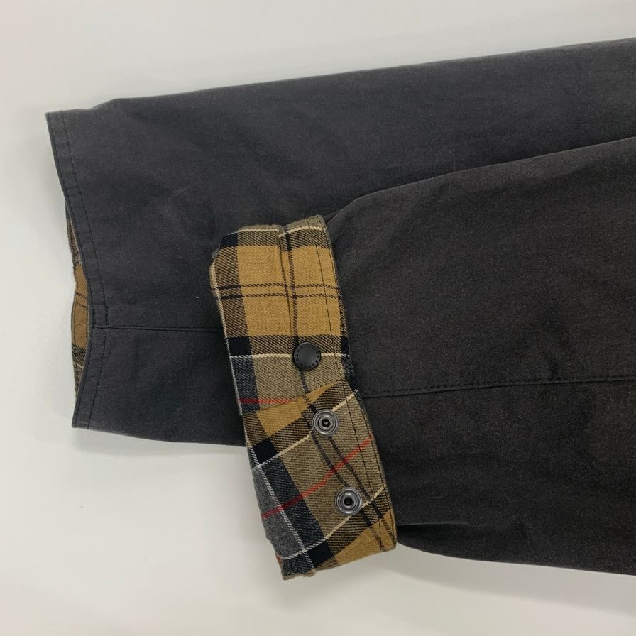 美品◆バブアー コート バーレー 2ワラント グレー ワックスドコットン サイズ38  BARBOUR BURGHLEY 【AFA18】