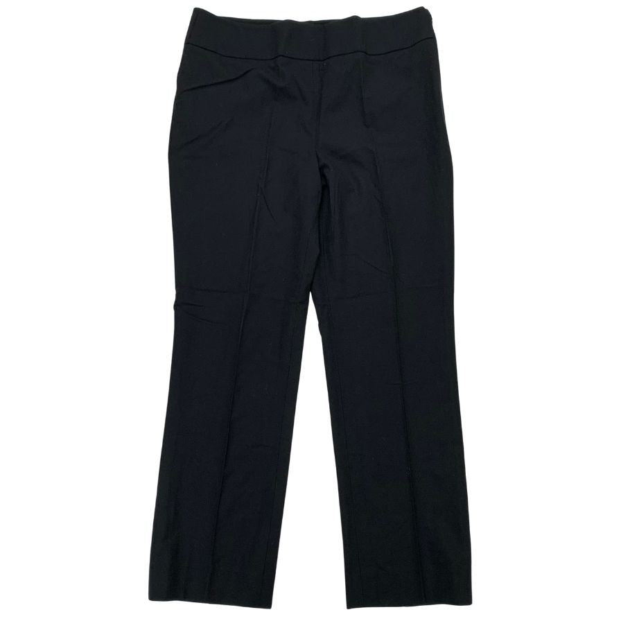 ARMANI COLLEZIONI アルマーニ コレッツォーニ パンツスーツ　黒 アルマーニ コレツィオーニ ノープリーツパンツ サイドジップ
