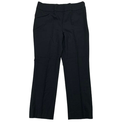 アルマーニ コレツィオーニ ノープリーツパンツ サイドジップ ウール レディース サイズ40 ブラック  ARMANI COLLEZIONI 【AFB13】