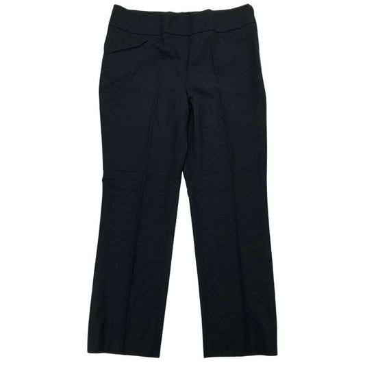 アルマーニ コレツィオーニ ノープリーツパンツ サイドジップ ウール レディース サイズ40 ブラック  ARMANI COLLEZIONI 【AFB13】