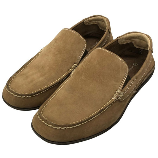 ロックポート アディダス スリッポン ドライビングシューズ スエード メンズ ブラウン系 サイズ24.5cm ROCKPORT adiPRENE by adidas 約24.5cm【AFC3】
