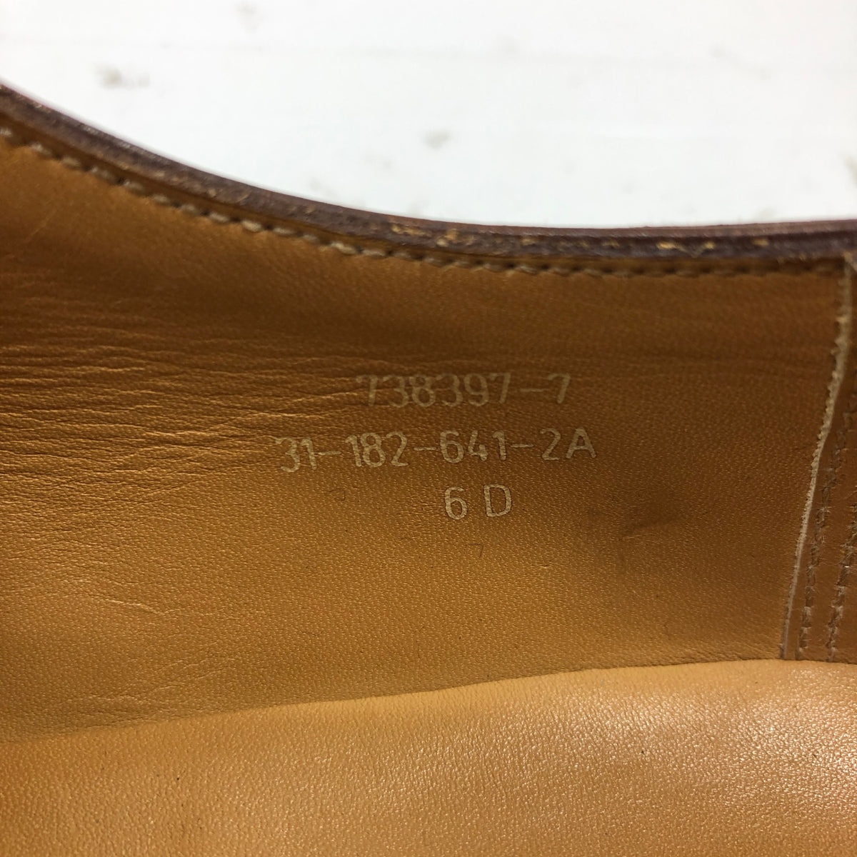 ジェイエムウエストン 641 レザー ゴルフシューズ Uチップ メンズ ブラウン サイズ6D J.M.WESTON ビジネスシューズ 約24.5cm【LA】【中古】